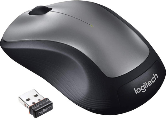 Logitech Wireless Keyboard & Mouse Black-Silver Dual Color