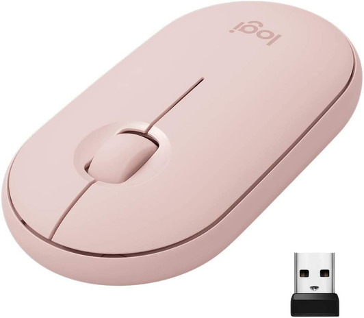 Logitech M350 Pebble Wireless Rose Pink Mouse