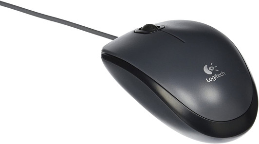 Logitech M100 Wired USB Optical Mouse Black