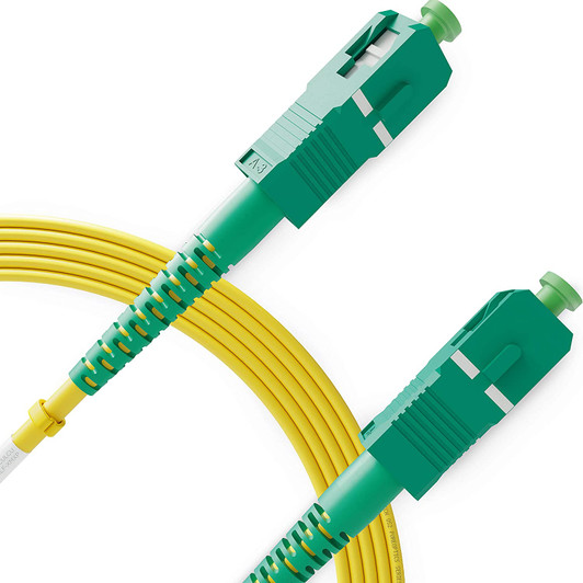 Linkedpro 7ft Single Mode SC/APC Connectors Simplex Fiber Optic Patch Cord Network Cable Linkedpro 7ft Single Mode SC/APC Connectors Simplex Fiber Optic Patch Cord Network Cable