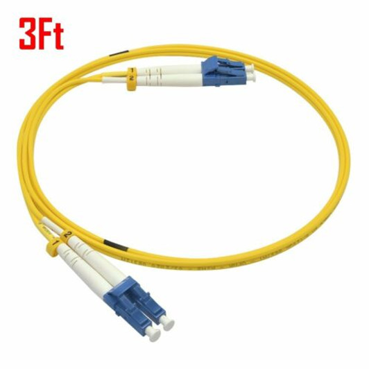 Linkedpro 3ft Single Mode SC/UPC Duplex Connectors Simplex Fiber Optic Patch Cord Network Cable Linkedpro 3ft Single Mode SC/UPC Duplex Connectors Simplex Fiber Optic Patch Cord Network Cable