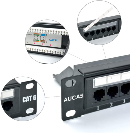 Linkedpro 24 Port CAT6 Patch Panel