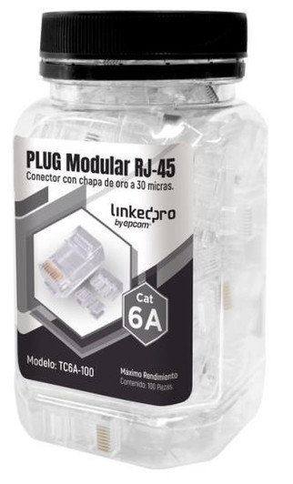 LinkedPro CAT6A RJ45 Connector 100 Pieces