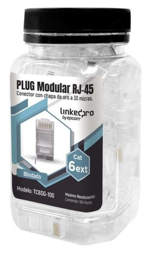 LinkedPro CAT6 RJ45 Shielded Connectors 100 Pieces