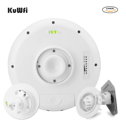 KuWFi 900Mbps 5.8G 3.5KM WiFi Coverage + POE Adapter Wireless Access Bridge