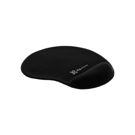 KlipX Black Gel Mouse Pad with Wrist Pad