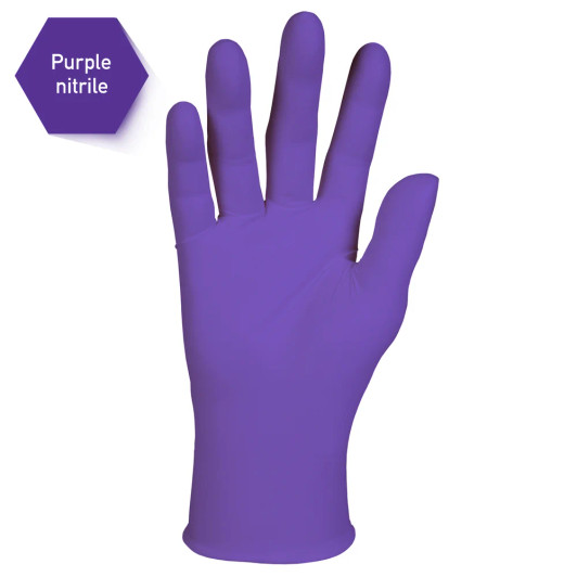 Gloves Purple Nitrile Large 100 Pack