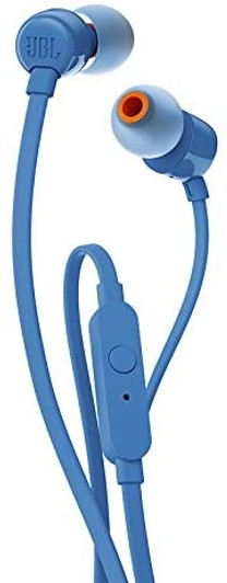 JBL Tune 110 Blue In Ear Wired Headphone with Mic and Volume Control