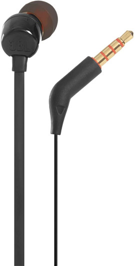 JBL Tune 110 Black In Ear Wired Headphone with Mic and Volume Control