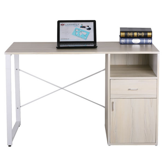 Xtech Single Level Desk with Cabinet, 30" Hight X 47.2" Wide X 23.6" Deep