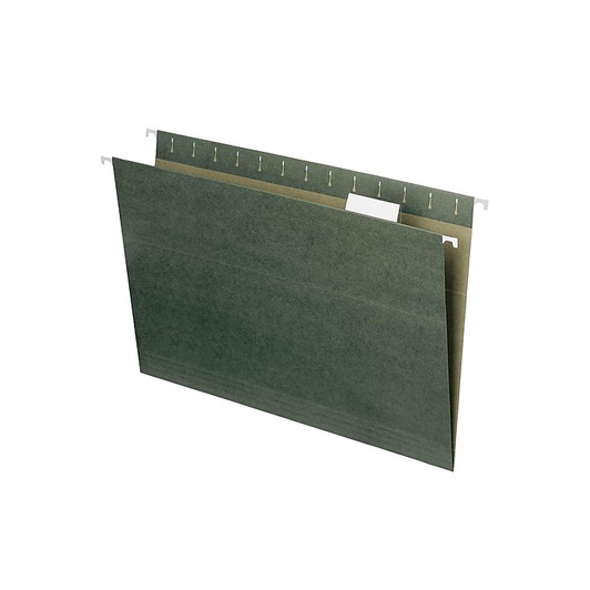 Island Hanging Folder 1/5 Cut Tab Legal Size Green Color 25 Count
