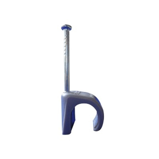 Staples Wall Clips for Round Conductors, Gray Color, 10mm, 100 Pack