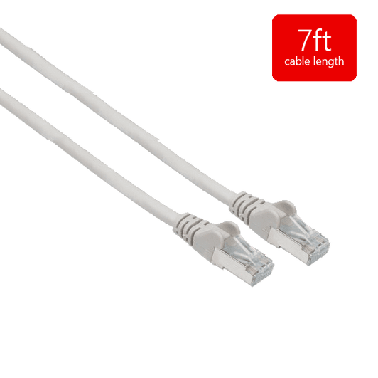 Intellinet 7ft White Cat6 UTP Patch Cable