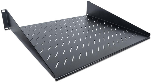 Intellinet 19" 2U 2 Point Front Mount Cantilever Shelf - Black