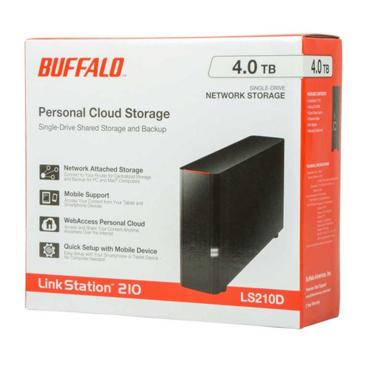 Buffalo LinkStation 210 4TB Home Office Private Cloud Storage NAS