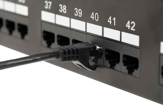 Intellinet 25ft Cat6 Black Patch Cable