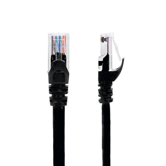 Intellinet 25ft Cat6 Black Patch Cable