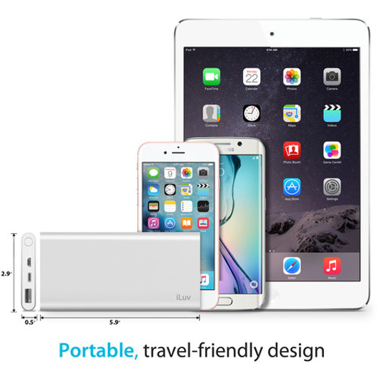 iLuv myPower100 10,000mAh USB Type-C Portable Battery Pack