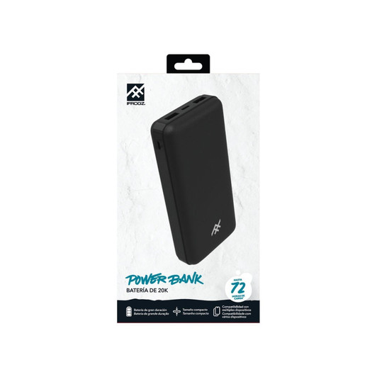 iFrogz 20000 mAh Dual USB Power Bank with USB C Fast Charge