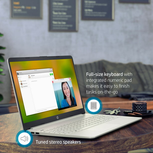 Hp 15.6" i3 8GB DDR4 256GB M.2 SSD Win 11 Home in S mode Laptop