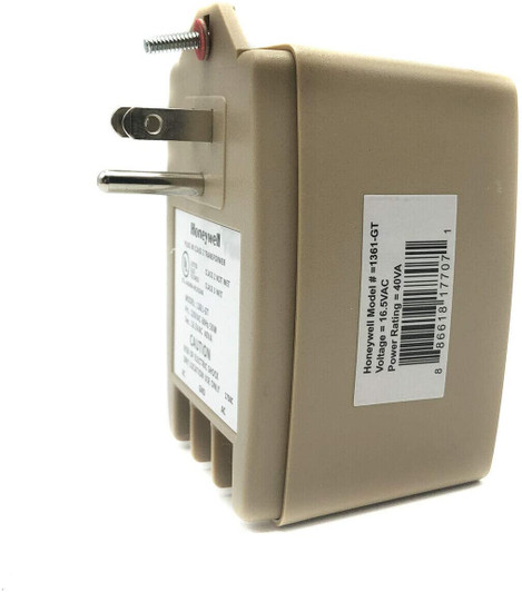 Honeywell 16.5VAC, 40VA  2.4A Power Transformer