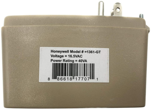 Honeywell 16.5VAC, 40VA  2.4A Power Transformer