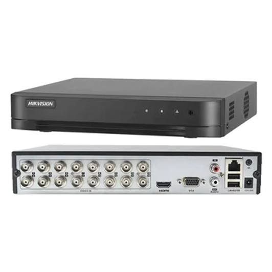 Hikvision 16CH Turbo HD DVR 7200 Series with HDMI, VGA & 2 USB Ports also Supports Hard Drive Up to 10TB and Carmera Up to 5MP Resolution