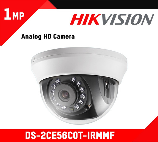 Hikvision 720P Dome HD Analog Indoor Camera 2.8 mm Lens Switchable TVI/AHD/CVI/CVBS Up to 20m IR range