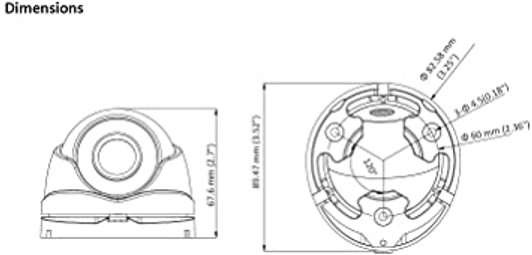 Hikvision 1080P Fixed Turret Indoor Dome HD Analog Camera 2.8MM Switchable TVI/AHD/CVI/CVBS Up to 20m IR range