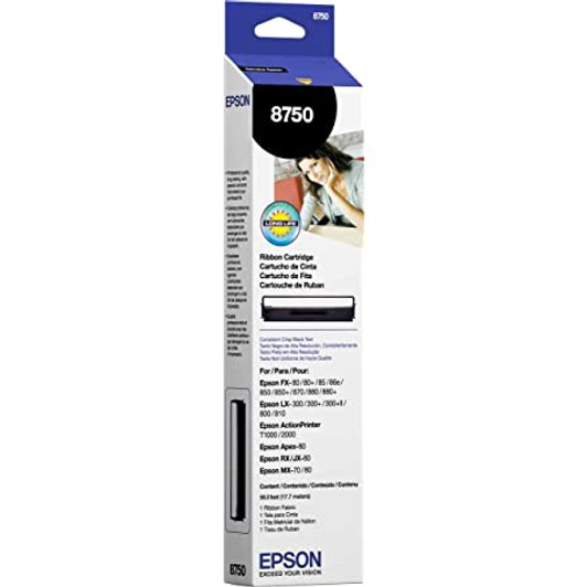 Epson 8750 Ribbon Cartridge Black Color