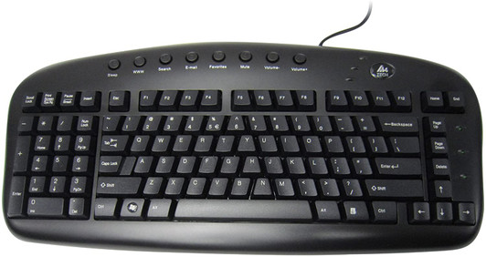 Ergoguys Left Handed Black Keyboard USB Wired