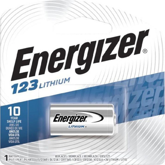 Energizer CR 123 Lithium Batteries, 3V Photo Batteries 1 Pack
