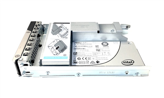 Dell 480GB SSD Read Intensive 6gbps 512e 2.5in Drive In 3.5in Hybrid Carrier For 14g Poweredge Server
