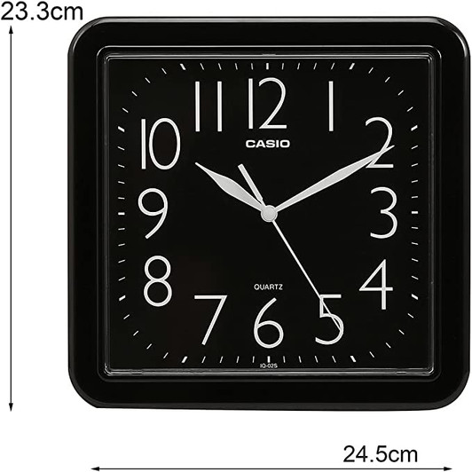 Casio Square Black Wall Clock