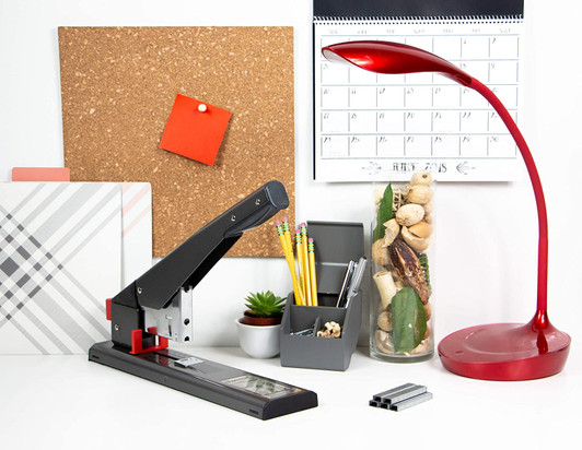 Bostitch Antimicrobial 130 Sheet Heavy Duty Stapler, Black