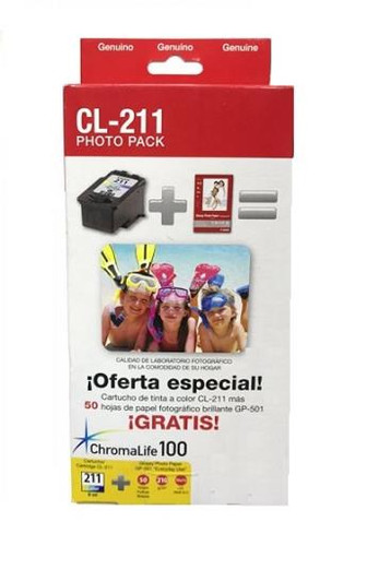 Canon CL-211 Color Ink Cartridge Photo Pack Canon CL-211 Color Ink Cartridge Photo Pack