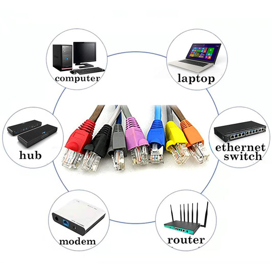 Mixed Color Boot for RJ45 Ethernet Plug Connector Cover 100 Pack