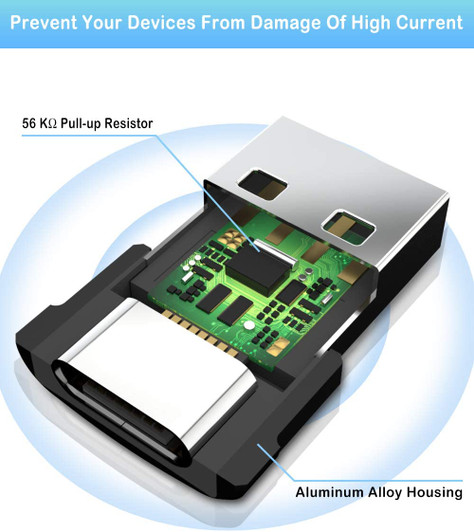 USB Male to USB type C Female Adapter