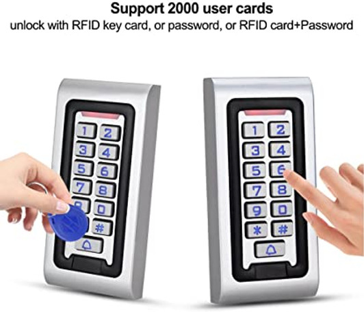 Outdoor Access Control with Metal Keypad, RF ID & Code