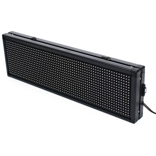 39ft White Scrolling Pixel LED Programmable Sign Board