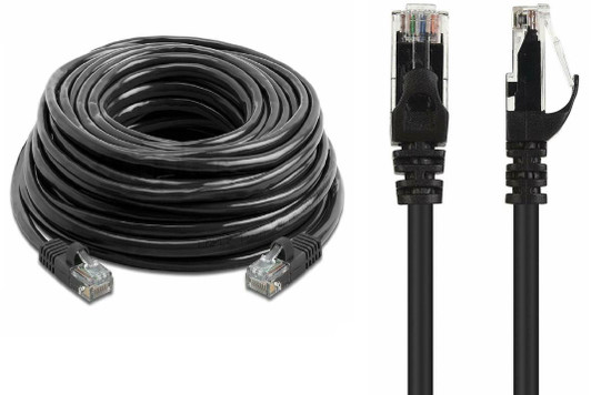 75ft Cat5e Black Patch Cable