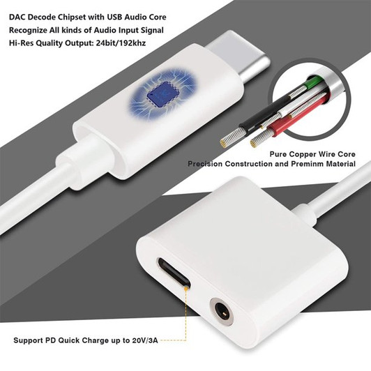 USB Type C to 3.5mm Headphone Jack 2 in 1 Fast Charging Cable compatible with Samsung Galaxy phones USB Type C to 3.5mm Headphone Jack 2 in 1 Fast Charging Cable compatible with Samsung Galaxy phones