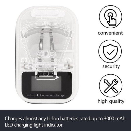 Universal Mobile Battery Charger with Display Universal Mobile Battery Charger with Display
