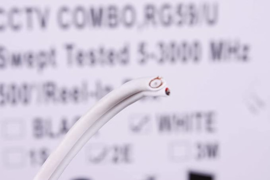 RG59 1000ft Siamese White Cable Coaxial and Power Combo