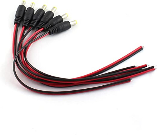 Pigtail Male DC Power Cable for CCTV Camera 2.5 mm pin