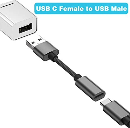 USB C Female to USB Male OTG cable for data transfer
