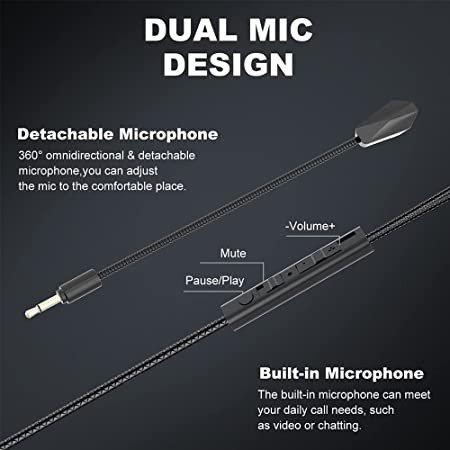 Bytech Gaming Earbuds with Boom Mic