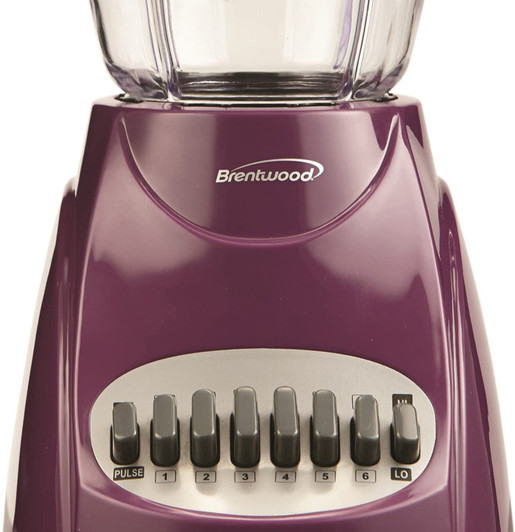Brentwood 12 Speed Blender with Plastic Jar Purple Color
