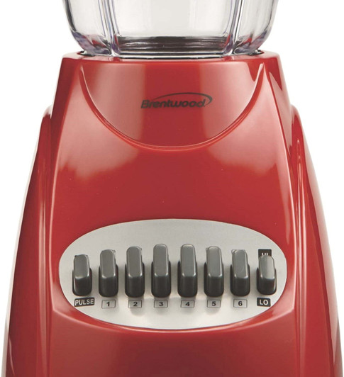 Brentwood 12 Speed Blender with Plastic Jar Red Color