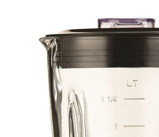 Brentwood 12 Speed Blender with Glass Jar White Color